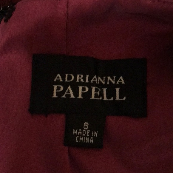 Adrianna PAPELL black tiered,ruffled bodycon dress - Picture 3 of 5